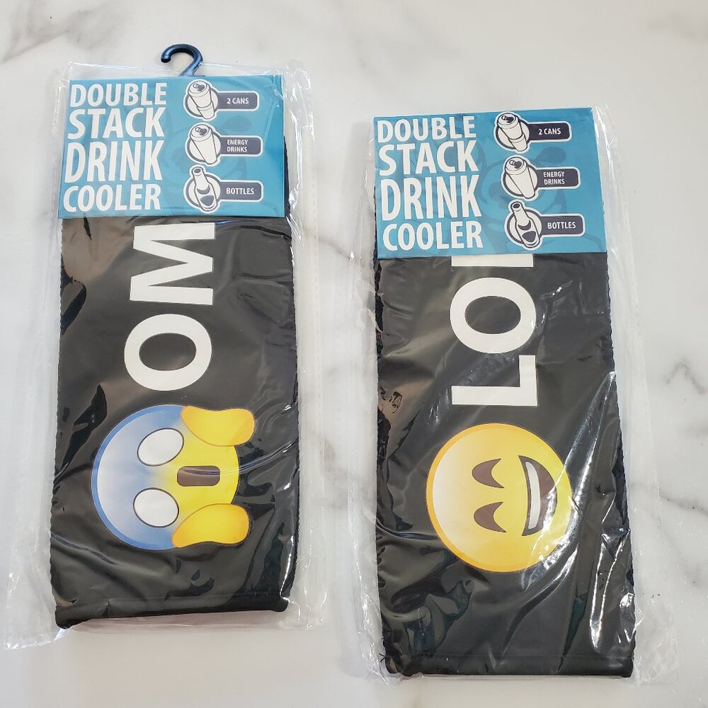 2 Can Koozie's NEW OMG & LOL